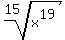 root%2815%2Cx%5E19%29