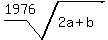 root%281976%2C+2a%2Bb%29