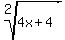 root%282%2C+4x%2B4%29