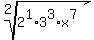 root%282%2C2%5E1%2A3%5E3%2Ax%5E7%29