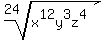 root%2824%2Cx%5E12y%5E3z%5E4%29