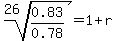 root%2826%2C+0.83%2F0.78%29+=+1%2Br