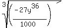 root%283%2C%28%28-27y%5E36%29%2F%281000%29%29%29