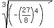 root%283%2C%28-%2827%2F8%29%5E4%29%29
