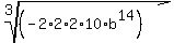 root%283%2C%28-2%2A2%2A2%2A10%2Ab%5E14%29%29