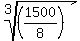root%283%2C%281500%2F8%29%29
