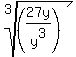 root%283%2C%2827y%2Fy%5E3%29%29