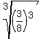 root%283%2C%283%2F8%29%5E3%29