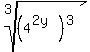 root%283%2C%284%5E%282y%29%29%5E3%29