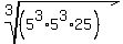 root%283%2C%285%5E3%2A5%5E3%2A25%29%29