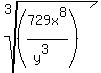 root%283%2C%28729x%5E8%2F%28y%5E3%29%29%29