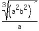 root%283%2C%28a%5E2b%5E2%29%29%2Fa