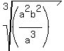root%283%2C%28a%5E2b%5E2%2Fa%5E3%29%29