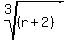 root%283%2C%28r++%2B+2%29%29