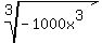 root%283%2C+-1000x%5E3%29
