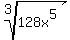 root%283%2C+128x%5E5%29