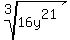 root%283%2C+16y%5E21%29