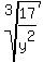 root%283%2C+17%2Fy%5E2%29