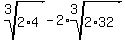 root%283%2C+2%2A4%29-2%2Aroot%283%2C+2%2A32%29%29