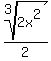 root%283%2C+2x%5E2%29%2F2