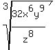 root%283%2C+32x%5E6y%5E9%2Fz%5E8%29