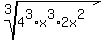 root%283%2C+4%5E3%2Ax%5E3%2A2x%5E2%29