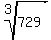 root%283%2C+729%29