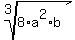 root%283%2C+8%2Aa%5E2%2Ab%29