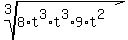root%283%2C+8%2At%5E3%2At%5E3%2A9%2At%5E2%29