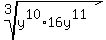 root%283%2C+y%5E10%2A16y%5E11%29