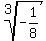 root%283%2C-1%2F8%29