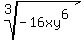 root%283%2C-16xy%5E6%29