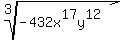 root%283%2C-432x%5E17y%5E12%29