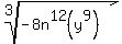 root%283%2C-8n%5E12+%28y%5E9%29%29