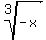 root%283%2C-x%29