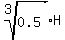 root%283%2C0.5%29%2AH