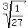 root%283%2C1%2F27%29