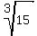 root%283%2C15%29