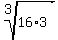 root%283%2C16%2A3%29