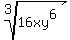 root%283%2C16xy%5E6%29