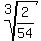 root%283%2C2%2F54%29