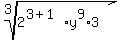 root%283%2C2%5E%283%2B1%29y%5E9%2A3%29