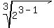 root%283%2C2%5E%283+-+1%29%29