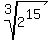 root%283%2C2%5E15%29