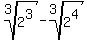 root%283%2C2%5E3%29-root%283%2C2%5E4%29