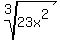 root%283%2C23x%5E2%29