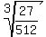 root%283%2C27%2F512%29