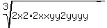 root%283%2C2x2%2A2xxyy2yyyy%29%29