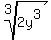root%283%2C2y%5E3%29