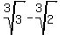 root%283%2C3%29-root%283%2C2%29